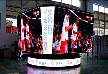 Pantalla de la definición LED de la echada de las pantallas P8mm del estadio LED del cubo del baloncesto alta