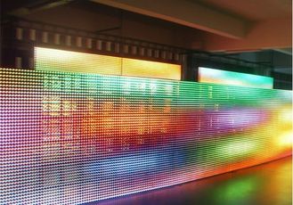 IP65 pantalla transparente impermeable del vidrio LED/pantalla de visualización de cristal clara a todo color